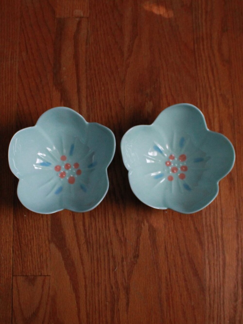 Pair of Spritz Flower Themed Plastic Bowls